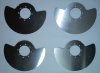 Set, RG 500 Gamma 112 mm rotary discs (4 pieces, steel)
