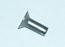 Countersunk Flat Head Solid Rivet, 3 x 8, Steel - Click Image to Close