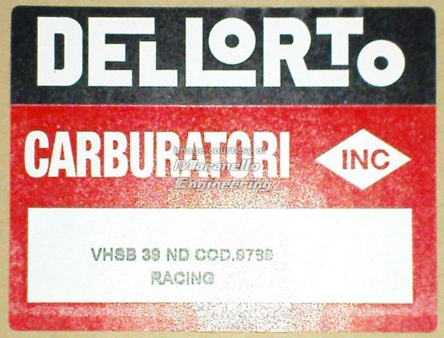 Carburatore DellOrto VHSB 39 ND Racing - Clicca l'immagine per chiudere