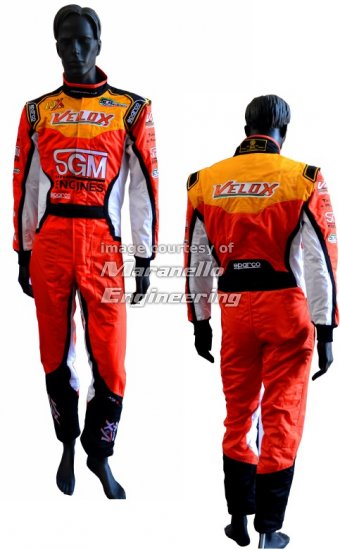 RACING VELOX + SGM EMBROIDERED SUIT - Click Image to Close