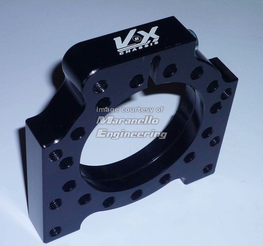 ALUMINIUM HOUSING D.50 De 90 AXLE BLACK - Click Image to Close